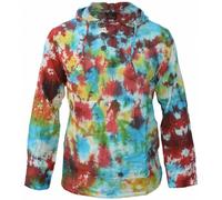 Cravatta Tintura Cotone Leggero Nonno Tasca Hippie Psichedelico Festival Summer