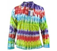 Cravatta Tintura senza Collo Arcobaleno Hippy Nonno Cotone Nepalese Festival