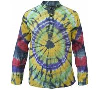 Cravatta Tintura senza Collo Arcobaleno Hippy Nonno Cotone Nepalese Festival
