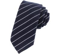 Cravatta uomo a righe in cotone larga 6 cm slim ufficio business wear