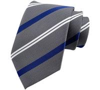 Cravatta uomo classica a righe in poliestere per abbigliamento business casual e