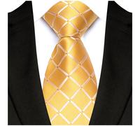 Cravatta uomo classica monocromatica a scacchi per business casual e matr
