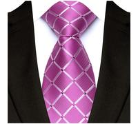 Cravatta uomo classica monocromatica a scacchi per business casual e matr