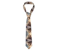 Cravatta Uomo Lamb With A Lion On The Clouds Prints Cravatta Matrimonio Cravattino Casual Neckties Per Formale Lavoro Cosplay