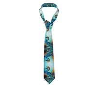 Cravatta Uomo Seabed Coral Seahorse Pattern Cravatta Da Sposa Moda Classico Cravattino Per Lavoro, Per Lavoro, Riunirsi, Matrimonio