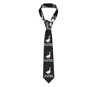 Cravatta Uomo Silly Goose On The Loose Partito Cravatta Formali Elegante Cravatte Slim Uomo, Per Matrimonio, Business, Riunirsi
