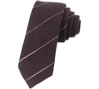 Cravatta uomo stretta 6 cm cotone a righe per business abito casual formale