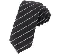 Cravatta uomo stretta 6 cm cotone a righe per business abito casual formale