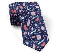 Cravatta Virus Germs Microorganism Pattern Cravattino Per Completo Eleganti Cravatta Fantasia Casual Cravatta Slim Per Affari Riunioni Cosplay Business Partito