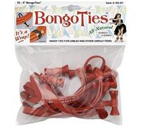 Cravatte Bongo tutte rosse 10 pezzi