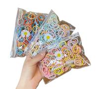 Cravatte colorate per capelli per bambini - Fasce elastiche morbide per capelli per ragazze, corde per capelli antiscivolo per bambini piccoli e bambini (colori misti)