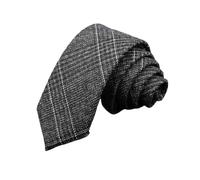 Cravatte da uomo 6 cm classiche in cotone fatte a mano skinny grigie a righe Colletto stretto slim casual(Color 12)