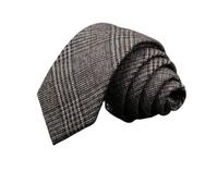 Cravatte da uomo 6 cm classiche in cotone fatte a mano skinny grigie a righe Colletto stretto slim casual(Color 13)