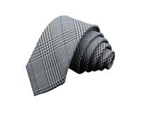 Cravatte da uomo 6 cm classiche in cotone fatte a mano skinny grigie a righe Colletto stretto slim casual(Color 8)