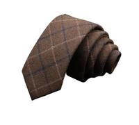 Cravatte da uomo 6 cm classiche in cotone fatte a mano skinny grigie a righe Colletto stretto slim casual(Color 20)