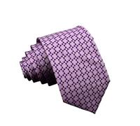 Cravatte da uomo Cravatta in seta scozzese classica a righe in tessuto jacquard Affari Matrimonio Festa Abito quotidiano(Color 16)