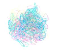 Cravatte di plastica cravatte multicolori elastiche fasce per capelli per capelli per capelli materiale addominali