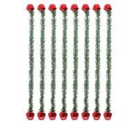 Cravatte Ghirlanda Da 8 Pezzi - Cravatta Con Ghirlanda Natalizia Con Campanelli E Ganci Verdi | Cravatte Con Ghirland Di Ghirlande Di Corda Intrecciata Per Decorazioni Natalizie, Confezioni Regalo