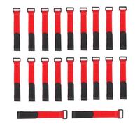 Cravatte Ghirlanda Di Natale - Nylon 15x2 cm | Cinghie decorative regolabili per ghirlande con set da 20 pezzi, ringhiere per scale, recinzioni, ghirlande natalizie | Agriturismo scolastico per l'Home