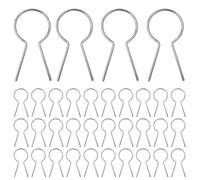 Cravatte in filo metallico, legami a catena - 100 pezzi Fissare in acciaio zincato Fissa robusto,Clip di recinzione in filo metallico multiuso per attrezzi di recinzione per giardino parco cantiere