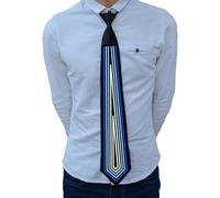 Cravatte natalizie illuminate da uomo, cravatta natalizia illuminata - Cravatta luminosa a LED con luce natalizia | Cravatte novità a comando vocale per compleanni, vacanze, amici, famiglia o partner