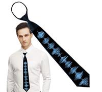 Cravatte natalizie illuminate da uomo, cravatta natalizia illuminata, Cravatta natalizia a LED illuminata, Cravatta luminosa a comando vocale per compleanni, vacanze, amici, famiglia o partner commerc