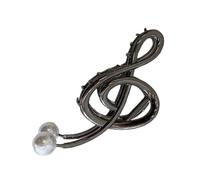 Cravatte per capelli a treble - Clip della mascella della cena nota di musica, clampas di artiglio di nota degli alti, punteggio musicale elegante per la senza slittamento