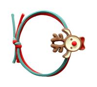 Cravatte per capelli di Natale per donne e bambini elastici per capelli per bambini Nessun danno Supporto per coda di cavallo Cravatte per capelli per bambini Fiocchi per capelli per cani con elastici