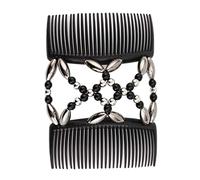 Cravatte per capelli elastici, perline pettini cuccioli magici elastici doppi pettini clip per capelli elastici accessori
