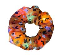 Cravatte per capelli incandescente di Halloween Cranio Francese Scrunchie Luce Up Coda di cavallo Titolare Luminoso Cranio di Halloween Zucca
