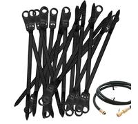 Cravatte per cavi elettrici, cravatta zip - Cravatte tortuose multifunzionali con foro per vite | Fissante di filo riutilizzabile 100x, strumento di gestione del cavo per casa, studio, workshop