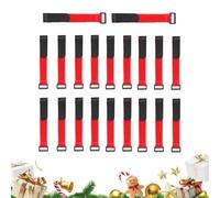 Cravatte per ghirlande natalizie, cinghie regolabili per ghirlanda, set da 20 pezzi, supporti decorativi da appendere | Caratteristica materiale in nylon, decorazioni natalizie sicure su scale