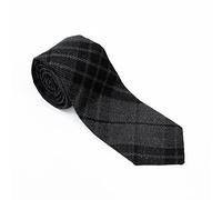 Cravatte per il collo da uomo, Cravatta scozzese a quadri kilt scozzese, Cravatte scozzesi in lana clan acrilico, Grigio Watch Night, Taglia unica