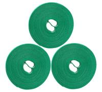 Cravatte vegetali, 3 Rotoli di Nastro per Piante 0, 4 "Largo 118" Twist Verdi Lunghi, Forte organizzatore del cordone di Supporto per Nastro Riutilizzabile per la Coltivazione di Vittime di Pomodoro