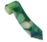 Cravattino Abstract Seasonal Green Florals Cravatta Uomo Elegante Cravatte Uomo Personalizzate Cravatta Per Riunioni Di Lavor Festival Festa