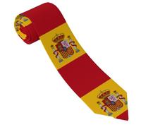 Cravattino Spanish Flag Pattern Cravatte Uomo Classica Cravatta Uomo Slim Cravatte Sottili Per Matrimonio Festa Festival