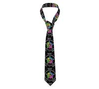 Cravattino Wicca Five Elements Earth Wicca Wiccan Cravatta Uomo Slim Cravatte Sottili Personalizzate Men'S Tie Per Festival Riunioni Di Lavor Feste
