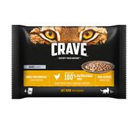 Crave Cat Buste 52 x 85 g Alimento umido per gatti - Salsa con Pollo