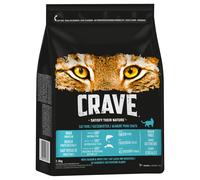 Crave con Salmone e Pesce bianco Crocchette per gatto - Set %: 2 x 2,8 kg