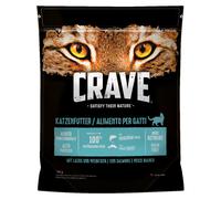 Crave con Salmone e Pesce bianco Crocchette per gatto - 750 g