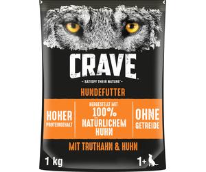 Crave Dog Alimento Secco per Cani - Tacchino e Pollo - 1 kg