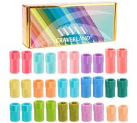 CRAVERLAND Adattatori per penne Cricut - Portapenne arcobaleno per Cricut Explore Air 3 Air 2 Air Maker 3 Maker 2 Maker compatibile con almeno 40 penne (confezione da 15 x 2)