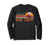 Crawfish Boil Crew Retro Crayfish Squad Cajun Uomini Donne Bambini Maglia a Manica