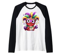 Crawfish Bollire Mardi Gras Costume Masquerade Uomini Donne Bambini Maglia con Maniche Raglan