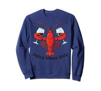Crawfish Dolce Vibes Only Funny Crayfish Cajun Donne Uomini Felpa
