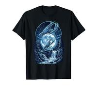 Crawfish Howling at The Moon Funny Meme Crayfish Seafood Maglietta