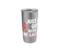 Crawfish Just A Guy with Fat Sack Cajun Seafood Crayfish Bicchiere termico in acciaio inox doppia parete