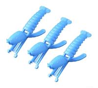 Crawfish Shucker Tool 3 Pack per rimozione rapida della coda - Dispositivo professionale per frutti di mare protegge le unghie - ABS per aiuto in cucina 14 x 8,5 cm (blu)
