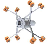 Crawler per telecamera endoscopica con staffa retrattile, diametro regolabile 170-460 mm, accessori per lenti a puleggia guida per ispezione tubi