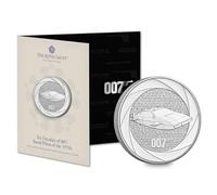 CrawleyCoins 2023 Sei decenni di James Bond 007 - 1970 £5 Brillante Moneta fior di conio in confezione zecca